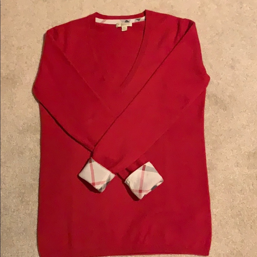 Burberry Cashmere V neck sweater